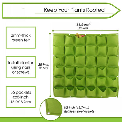 49 Taschen hängende Pflanz beutel, hängende vertikale Wand pflanzen pflanzen wachsen Taschen, Kräuter garten Pflanzer Outdoor Indoor wachsen