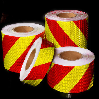 Reflektierendes Klebeband, Twill, grün-rote Streifen, wasserdichter Sicherheitsreflektorenaufkleber für Auto