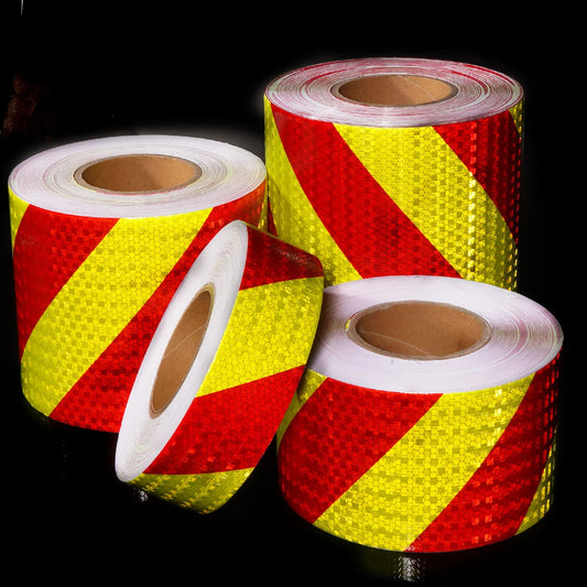 Reflektierendes Klebeband, Twill, grün-rote Streifen, wasserdichter Sicherheitsreflektorenaufkleber für Auto