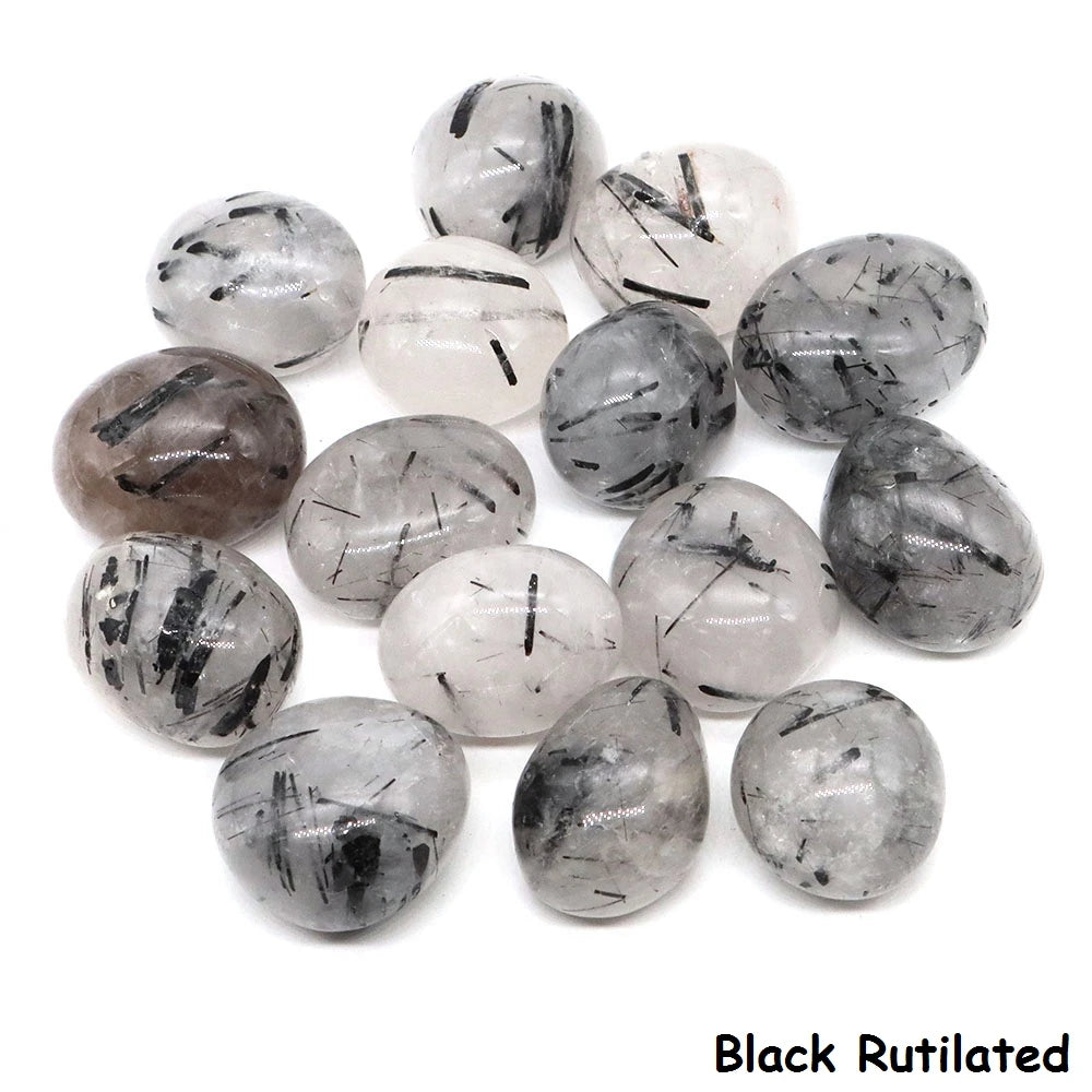 Natürlicher schwarzer Turmalin, unregelmäßiger Trommelstein, Reiki-Heilkristall, Energiequarz, Mineralprobe, Aquarium, Hausgarten-Dekoration