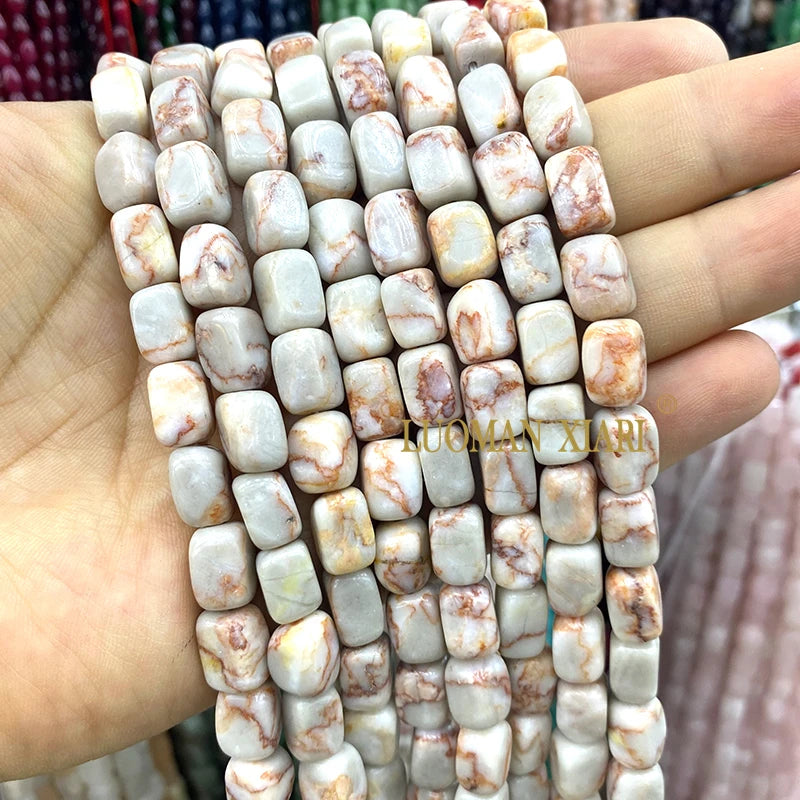 Natürliche Stein 8x12MM Unregelmäßige Raw Grün Taiwan Jade Jaspis Lose Spacer Perlen für Schmuck Machen Diy Armband zubehör 15''