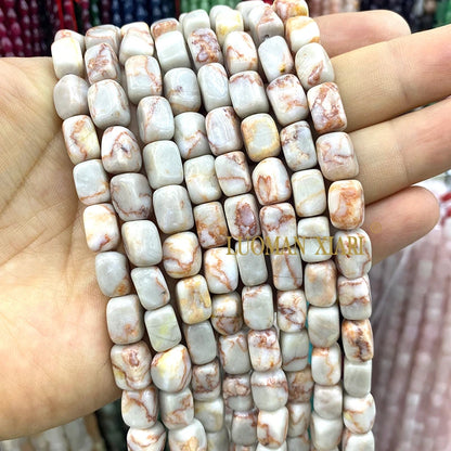 Natürliche Stein 8x12MM Unregelmäßige Raw Grün Taiwan Jade Jaspis Lose Spacer Perlen für Schmuck Machen Diy Armband zubehör 15''