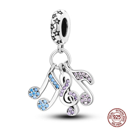 Fit 925 Original Armband 100 % 925 Sterling Silber Glänzende Bunte Zirkon Herz Charms Perlen Exquisite DIY Schmuck Geschenk
