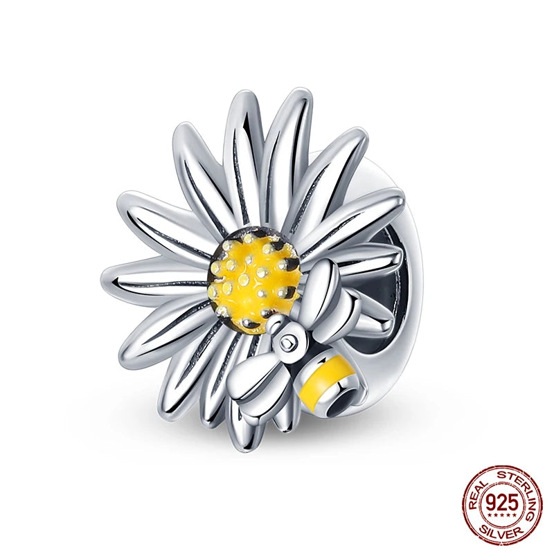 Fit 925 Original Armband 100 % 925 Sterling Silber Glänzende Bunte Zirkon Herz Charms Perlen Exquisite DIY Schmuck Geschenk