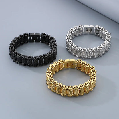 Retro Schwere Bürste Edelstahl Motorrad Kette Armband 11/13 MM Breite Herren Frauen Bike Biker Armbänder Hip-Hop Schmuck 19-23 cm