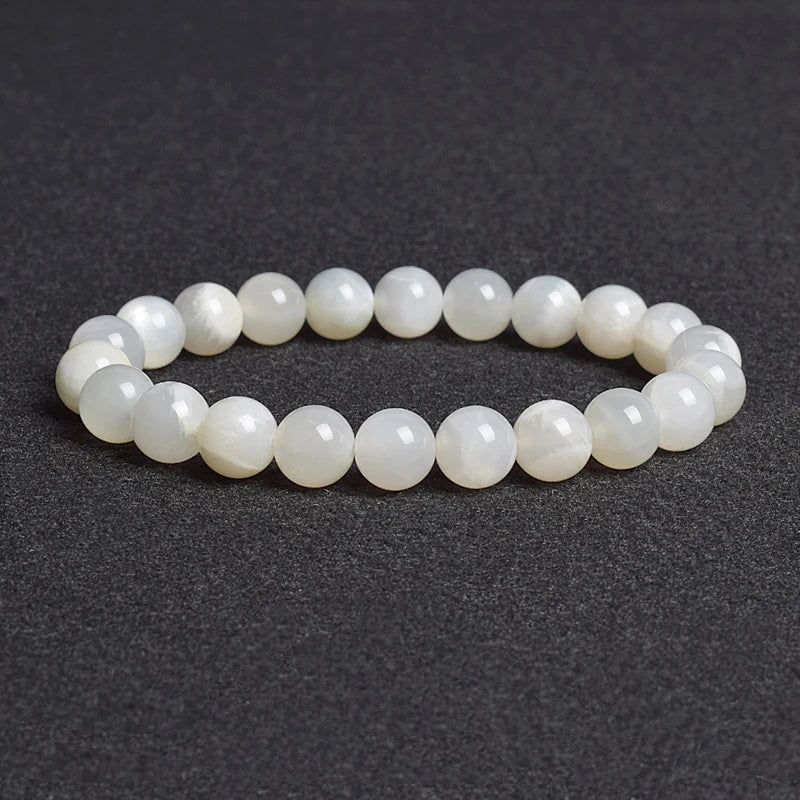 Genuine natural stone bracelet: Apatite, Lapis Lazuli, Agate, Crystal, Tiger's Eye. High-quality gemstone bead bracelet. Men's jewelry bangle.
