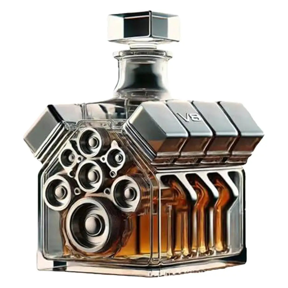 V8 Motoren Form Wein Dekanter Kristall Whisky Dekanter Kreative Alkohol Separator Dekanter Bar Gadgets für Tequila Bourbon Geschenk