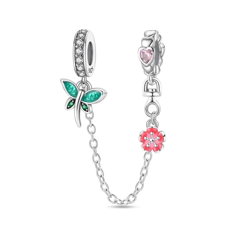 Heißer Verkauf 925er Sterlingsilber Blauwal & Marienkäfer & Engel baumelnder Charm für Armband Boutique Halskette MiNi-Serie Anhänger Geschenk