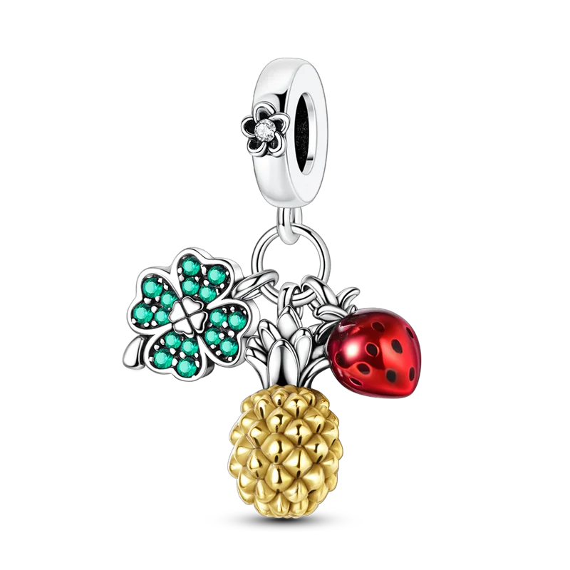 Original-Charm-Perle aus 925er-Sterlingsilber mit eingelegtem Zirkonium, Schleife, Liebesherz, Ballon-Anhänger, passend für Armbänder, DIY-Schmuckmarkierung