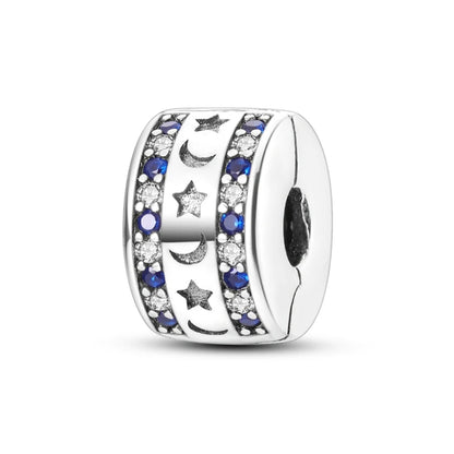 Charm Heiße Verkäufe 925 Sterling Silber Charms Perlen CZ Pave Runde Clip Charms Fit Original Armband Halskette Charms Schmuck Geschenk