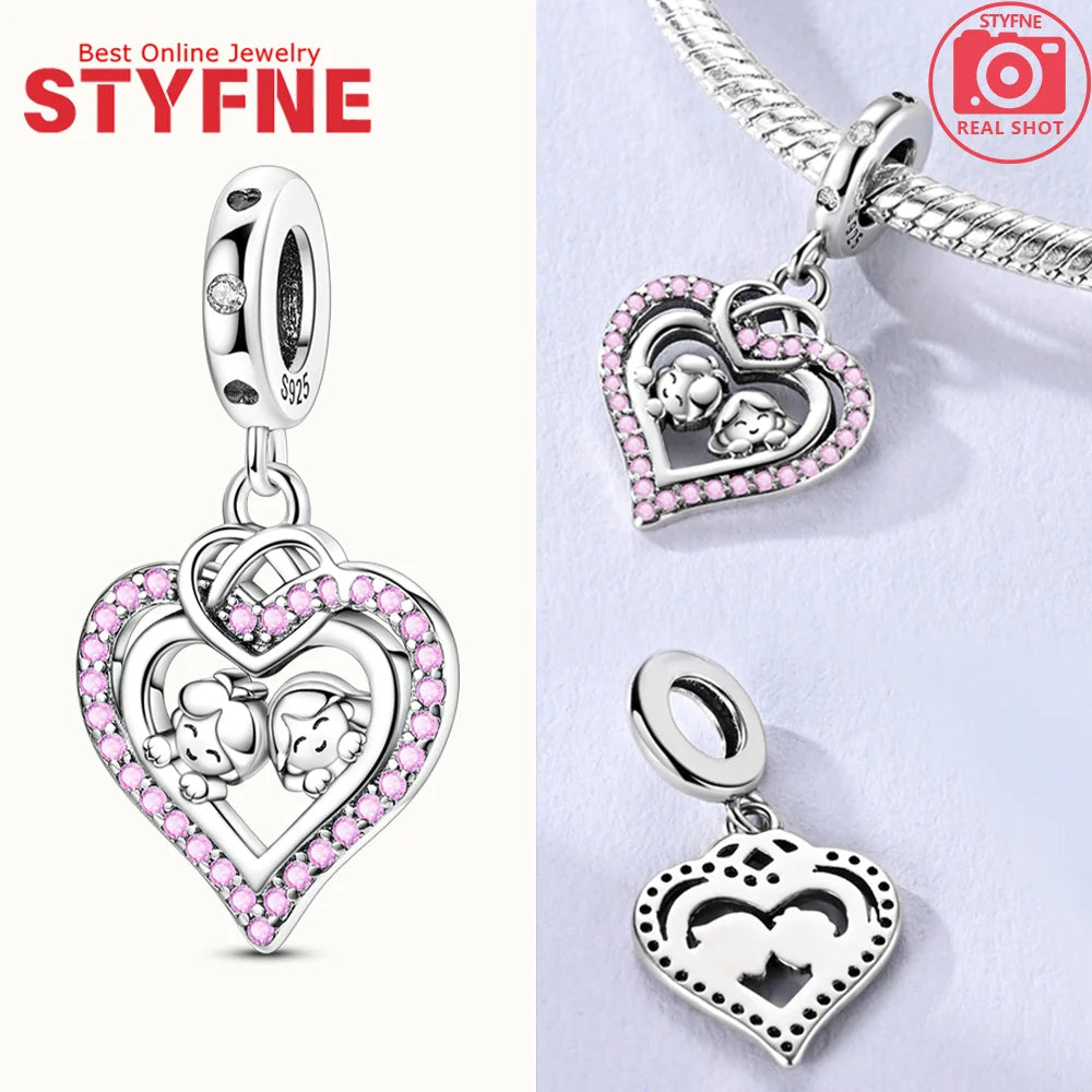 2025 S925 Silber Unendlichkeit Liebe Baumeln Charms Wie Schlange Verwickeln Perlen Fit Original Armband Diy Zubehör Edlen Schmuck Geschenke