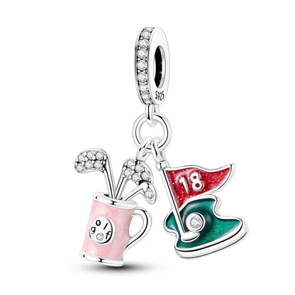 925 Silber Charms Original Design Blaue Augen Zirkon Katze Hund Perle Herz Charme DIY Fit Armband Für Frauen Hochzeit Schmuck Geschenk