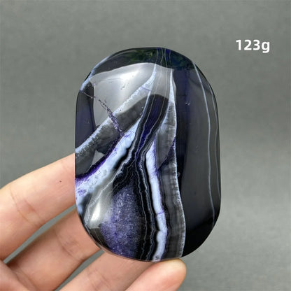 Natürlicher Edelstein Achat Kristall Palm Spielen Mineral Quarz Reiki Heilung Energie Spirituelle Meditation Home Decor Geschenk