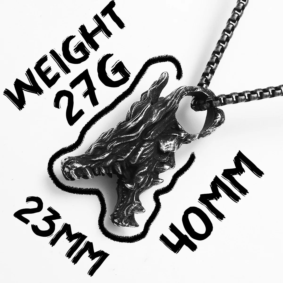 Retro Drachen Kopf Männer Halsketten Edelstahl Anhänger Kette Frauen Punk Mode Schmuck Neue In Zubehör Geschenke Großhandel