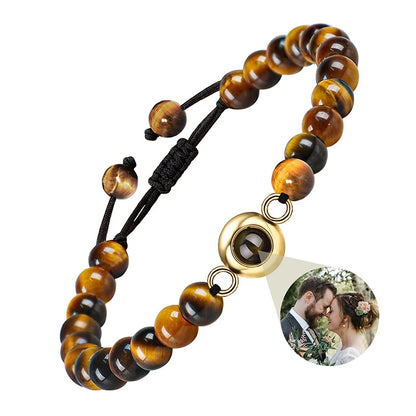 Custom bracelet with picture inside, personalized projection bracelets with photos, picture bracelet, personalized memorial gifts