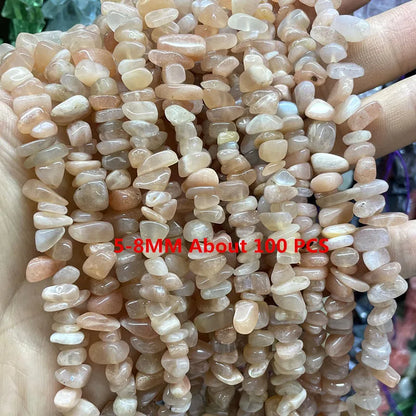 Natürliche Sonnenstein Edelsteine Unregelmäßige Facettierte Rondelle Runde Lose Spacer Perlen Für Schmuck Machen DIY Armband Halskette Zubehör