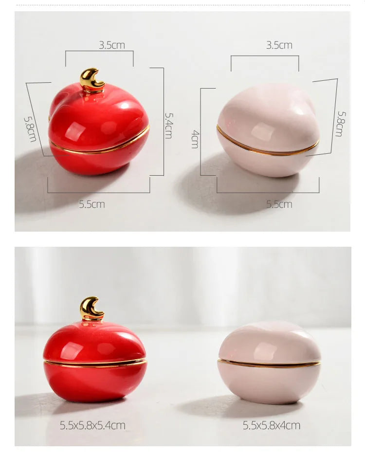 Love Pet Urn, Ceramic, Cat, Dog, Memorial Casket, Funeral Supplies, 13 ml Capacity, Red, Pink, Sealed, Multi-Purpose