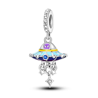 925er Silber vergoldete baumelnde Charms-Perlen für Original-Armbänder, DIY-Modeschmuckherstellung