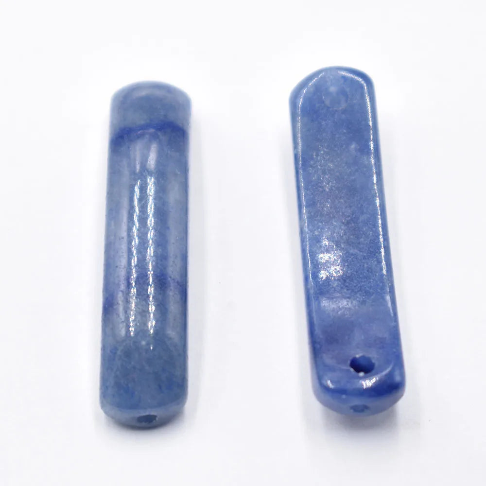 Wholesale10pcs/lot Natürlicher Fluorit Stein Kristall Stecker Anhänger Mode Armband Halskette Zubehör für Schmuckherstellung