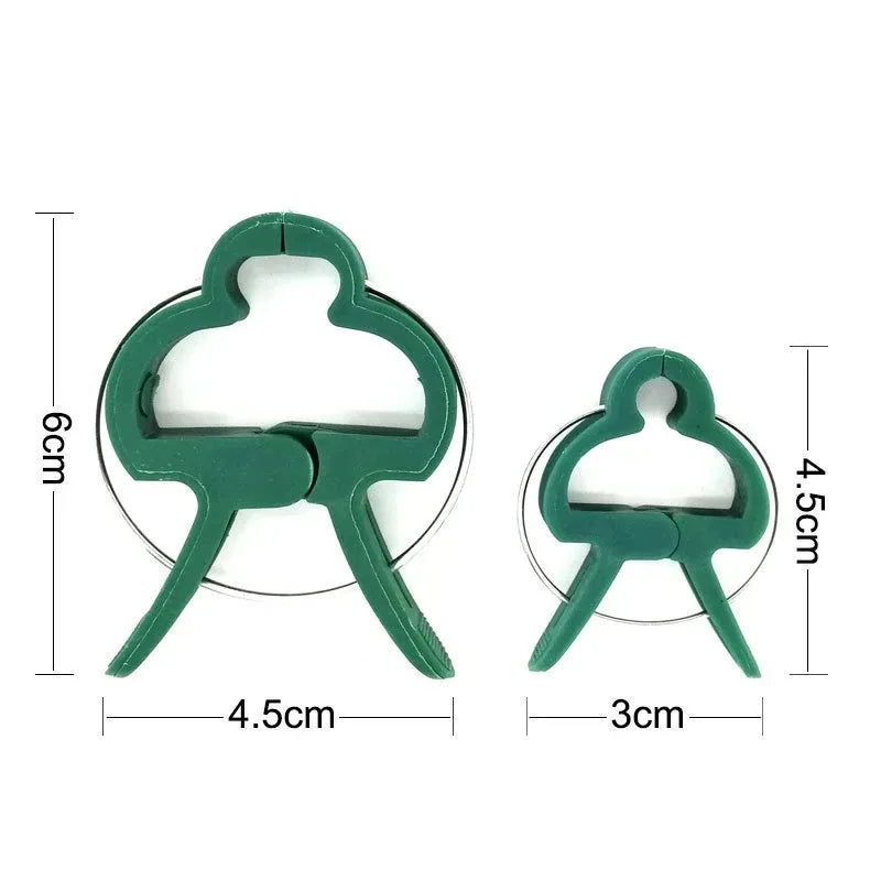 Rattan-Pflanzenstützclips Garten-Pflanzenclips Halter für Pflanzenstiele Mehrzweck-Pflanzenclips Robuste Gurkenclips Pflanzenstütze