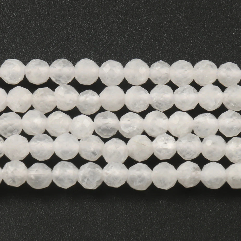 2 3 4mm natürliche facettierte Citrin Opal Jade Onyx Edelstein Perlen runde Mineral perlen für Schmuck herstellung DIY Armband Zubehör