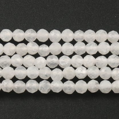 2 3 4mm natürliche facettierte Citrin Opal Jade Onyx Edelstein Perlen runde Mineral perlen für Schmuck herstellung DIY Armband Zubehör