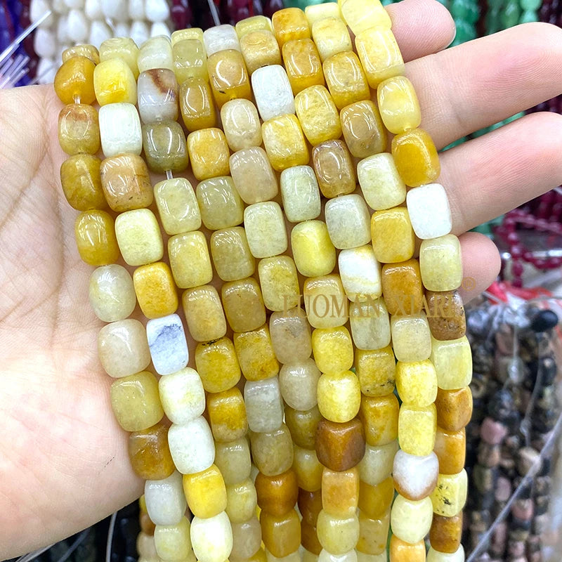 Natürliche Stein 8x12MM Unregelmäßige Raw Grün Taiwan Jade Jaspis Lose Spacer Perlen für Schmuck Machen Diy Armband zubehör 15''