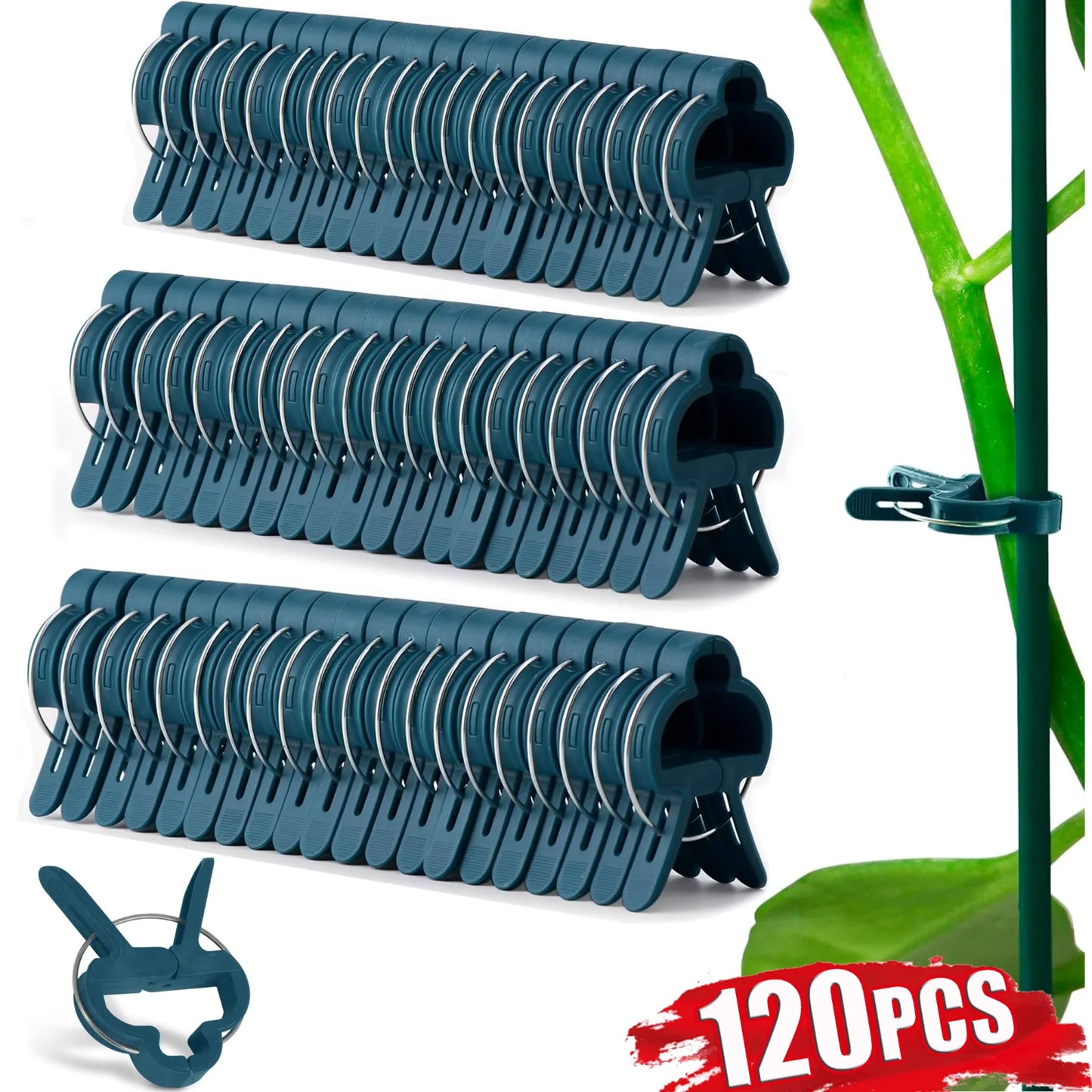 20-120 stücke Anlage Feste Clips Wiederverwendbare Garten Anlage Unterstützung Halterung Für Feste Pflanzen Reben Blume Sämling Stamm Garten Liefert