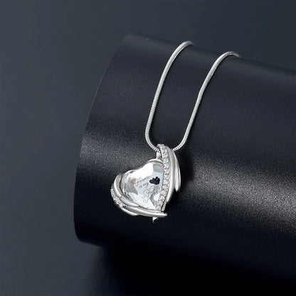 Denkmal Einäscherung Herz Urne Halskette-schöne Engel Flügel Asche Einäscherung Schmuck, um Erinnerungen zu schätzen, einzigartige Andenken Anhänger