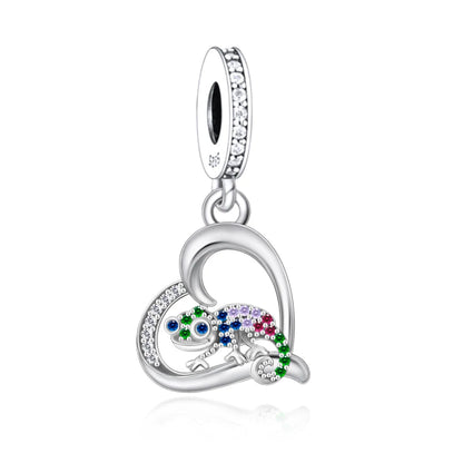 Tier-Serie, 925er-Sterlingsilber, Qualle, Pfau, Schildkröte, Kaninchen, Frosch, Charm, passend für DIY-Armbänder, Halsketten, Geschenke für Kinder