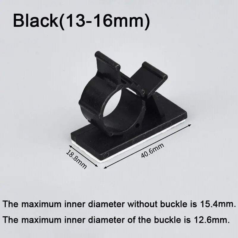 20 Stück Nylon selbstklebende Verkabelung Kabelbinder Befestigung Sitz Desktop Finishing Netzwerkkabel