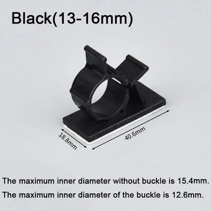 20 Stück Nylon selbstklebende Verkabelung Kabelbinder Befestigung Sitz Desktop Finishing Netzwerkkabel
