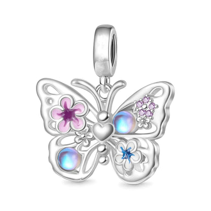 2025 Neu in Original 925 Sterling Silber Bunte Exquisite Schmetterling Serie Charm Fit Armband Halskette DIY Frauen Schmuck Geschenk