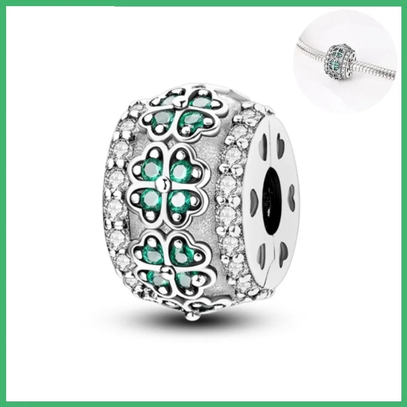 925 Sterling Silber Liebesbaum des Lebens Anhänger mit Zirkonia, passend für DIY Armband Halskette Geschenk für Sie, Colgante Plata
