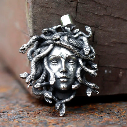 Neue 316L Edelstahl männer Medusa Anhänger Halskette Vintage Schlange Tier Zubehör Party Geschenk kostenloser versand