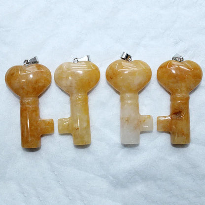 5PCS Naturstein Liebe Herz Schlüsselanhänger Anhänger Kristall Energie Stein Amethyst Rosenquarz Anhänger für DIY Damen Dekoratives Geschenk