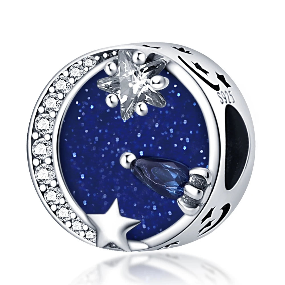 Fit 925 Original Armband 100 % 925 Sterling Silber Glänzende Bunte Zirkon Herz Charms Perlen Exquisite DIY Schmuck Geschenk