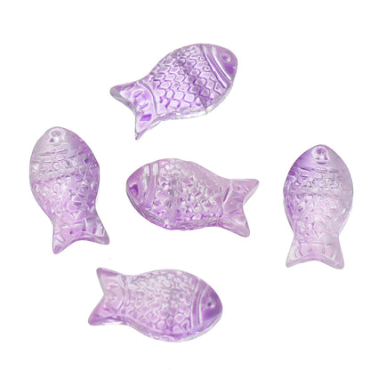 10 teile/los Allmähliche Kleine Goldfisch Glas Perlen Kristall Tschechische Spacer Perlen Für DIY Schmuck Machen Halskette Handgemachte Accessoires