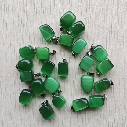 Großhandel 50 teile/los 2025 heißer verkauf trendy Verschiedene Naturstein Gemischt Unregelmäßige form anhänger charms schmuck