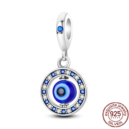 Heißer Verkauf 925 Silber Farbe Evil Eye Charm Dämon Auge Perle Für Original Armband & Armreif DIY Machen Mode Schmuck geschenk