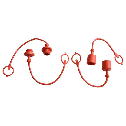 Staubkappen-Set für hydraulische Kupplung, 4, robuste rote Gummiabdeckungen zur Abschirmung der ISO7241-A-Serie von externen Verunreinigungen