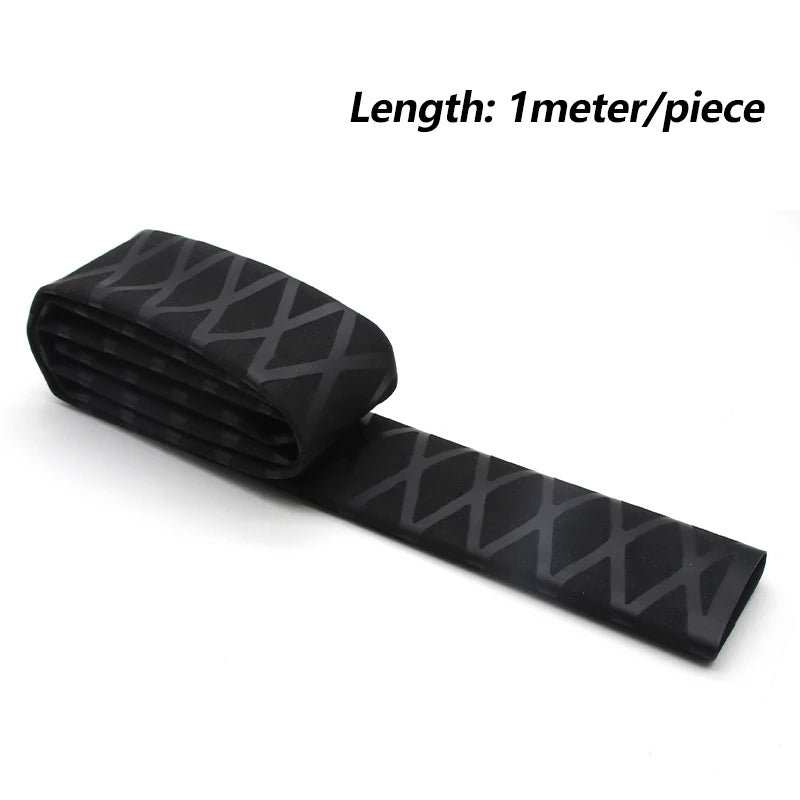/5pcs rutsch feste Angelrute Schrumpf schlauch abdeckung 15 18 20 22 25 28 30 35 40 45 50mm Griff schützen wasserdichte Angelrute koffer