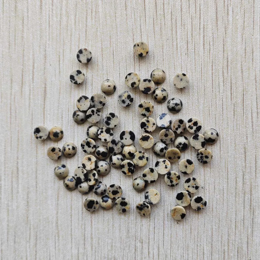 Großhandel 100 Stück Mode gute Qualität Naturstein runde Cab Cabochon Perlen 6mm für Schmuck Zubehör Herstellung