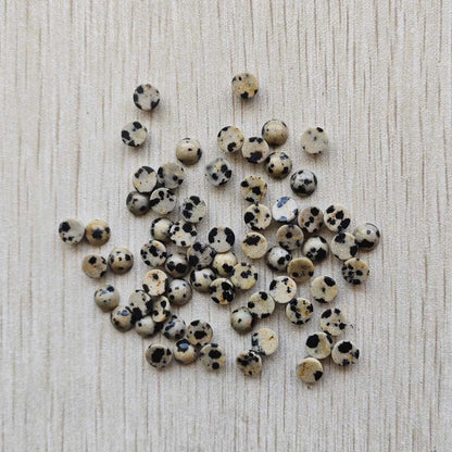 Großhandel 100 Stück Mode gute Qualität Naturstein runde Cab Cabochon Perlen 6mm für Schmuck Zubehör Herstellung