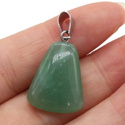 Natürliche Rose Quartzs Tiger Auge Stein Anhänger Trapez Form Steine Anhänger für Die DIY Schmuck NecklaceSize18x25mm