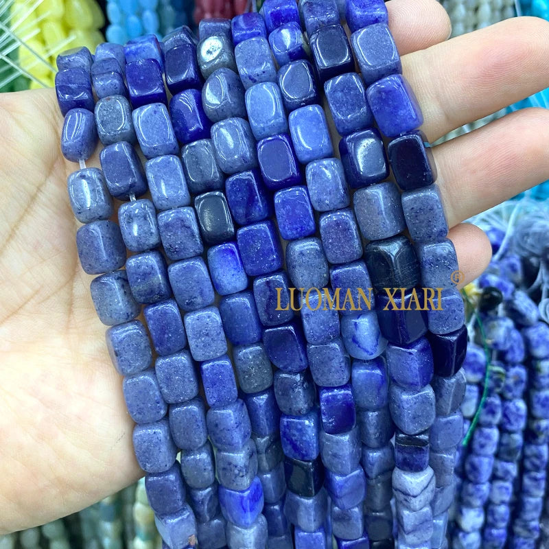 Natürliche Stein 8x12MM Unregelmäßige Raw Grün Taiwan Jade Jaspis Lose Spacer Perlen für Schmuck Machen Diy Armband zubehör 15''