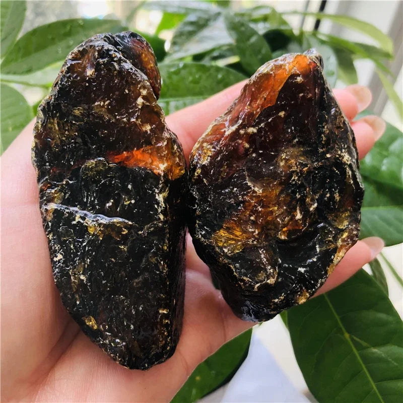 Heiß! !Natürliche Bernstein-Kristall-Edelstein-Kollektion aus rohem Stein, Mineralproben, heilende Heimdekoration