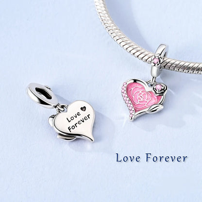Flugzeug-Charm, 925er Silber, Original-Zirkon, Kleeblatt, Avocado, Charms, Perle, passend für Armbänder, DIY-Schmuck für Frauen, Hochzeitstag, Geschenk