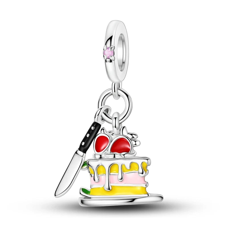Edle Serie 925er Silber Parfüm-Bogen-Designs, Charm-Perlen, Anhänger, baumelnd, passend für Original-Armreif, Charm-Armband, DIY-Frauenschmuck
