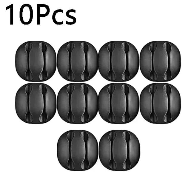 1-10PCS Klebstoff Kabel Clips Silikon Kabel Organizer Desktop Wand Ladekabel Kopfhörer Linie Mous Management USB kabel Halter